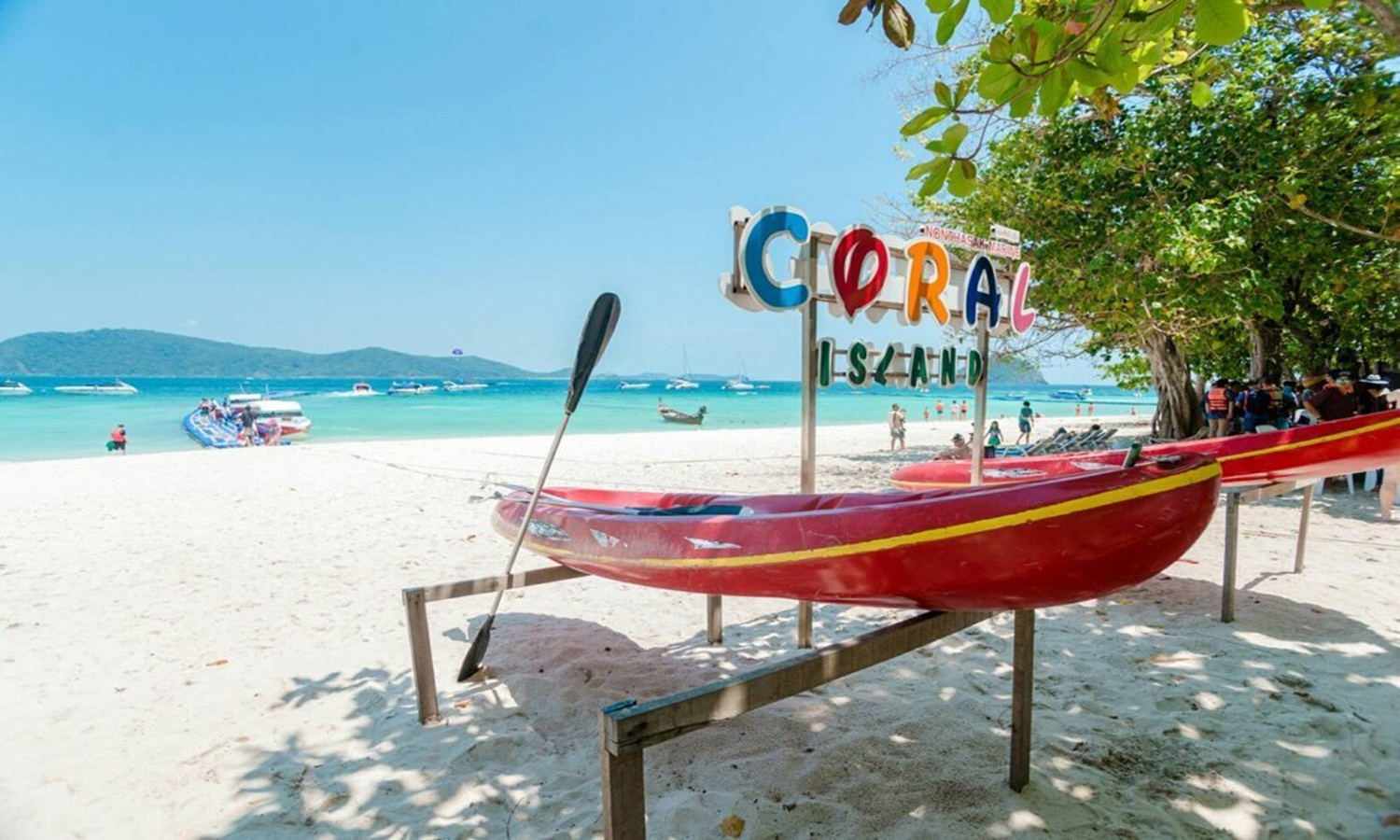 Coral island afternoon tours from Pattaya by Party Boat 